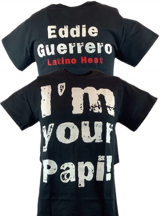 Eddie Guerrero I'm Your Papi Latino Heat Mens Black T-shirt Sports Mem, Cards & Fan Shop > Fan Apparel & Souvenirs > Wrestling by EWS | Extreme Wrestling Shirts