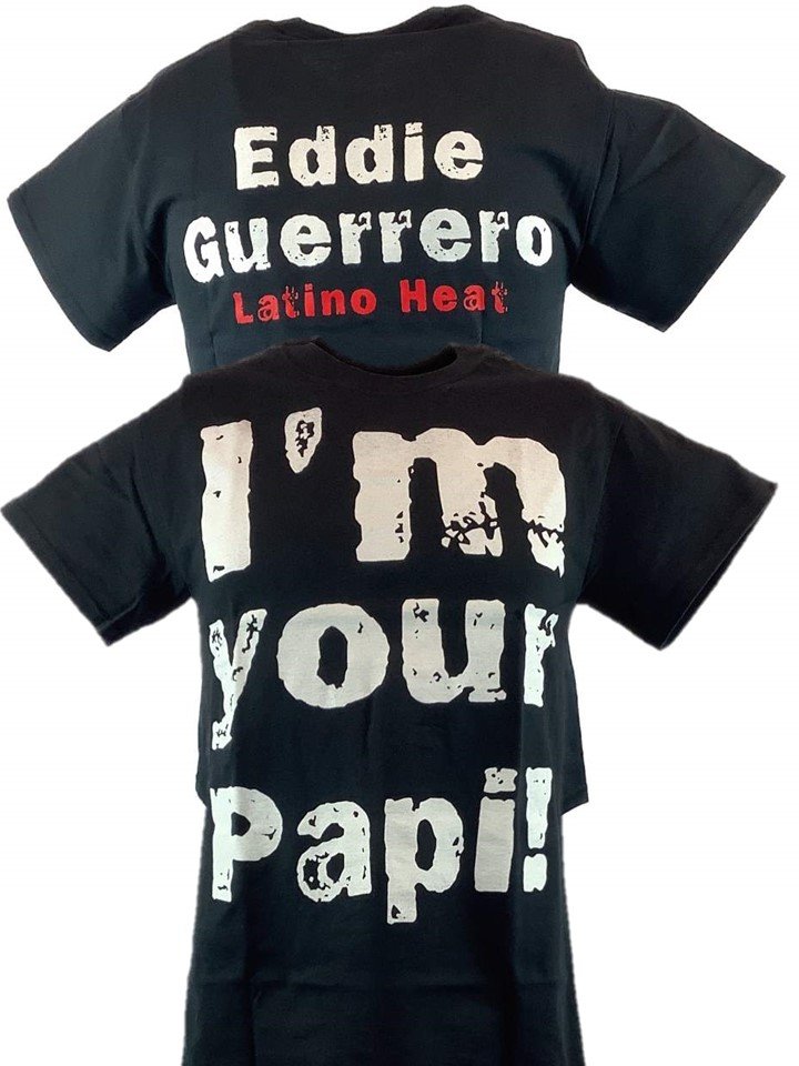 Load image into Gallery viewer, Eddie Guerrero I&#39;m Your Papi Latino Heat Mens Black T-shirt Sports Mem, Cards &amp; Fan Shop &gt; Fan Apparel &amp; Souvenirs &gt; Wrestling by EWS | Extreme Wrestling Shirts
