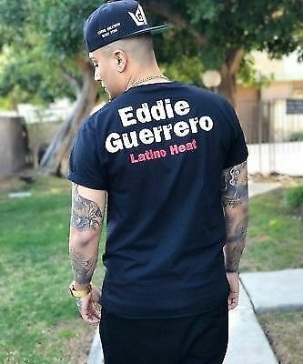 Load image into Gallery viewer, Eddie Guerrero I&#39;m Your Papi Latino Heat Mens Black T-shirt Sports Mem, Cards &amp; Fan Shop &gt; Fan Apparel &amp; Souvenirs &gt; Wrestling by EWS | Extreme Wrestling Shirts
