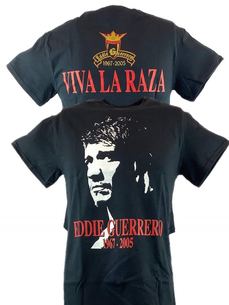 Load image into Gallery viewer, Eddie Guerrero Tribute 1967-2005 Mens Black T-shirt Sports Mem, Cards &amp; Fan Shop &gt; Fan Apparel &amp; Souvenirs &gt; Wrestling by Hybrid Tees | Extreme Wrestling Shirts
