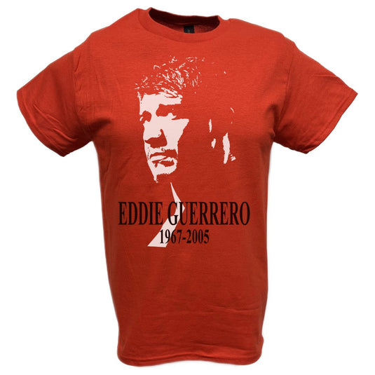 Eddie Guerrero Tribute 1967-2005 Red T-shirt by EWS | Extreme Wrestling Shirts