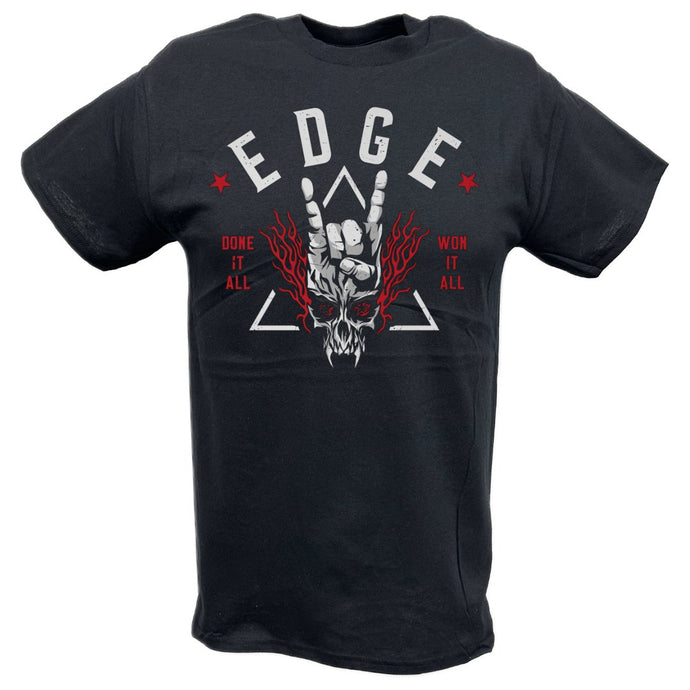 Edge Done It All Won It All Logo T-shirt by EWS | Extreme Wrestling Shirts