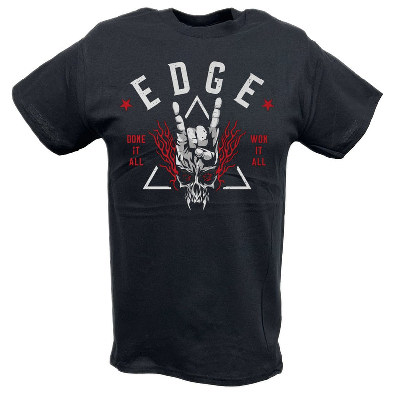 Load image into Gallery viewer, Edge Done It All Won It All Logo T-shirt by EWS | Extreme Wrestling Shirts
