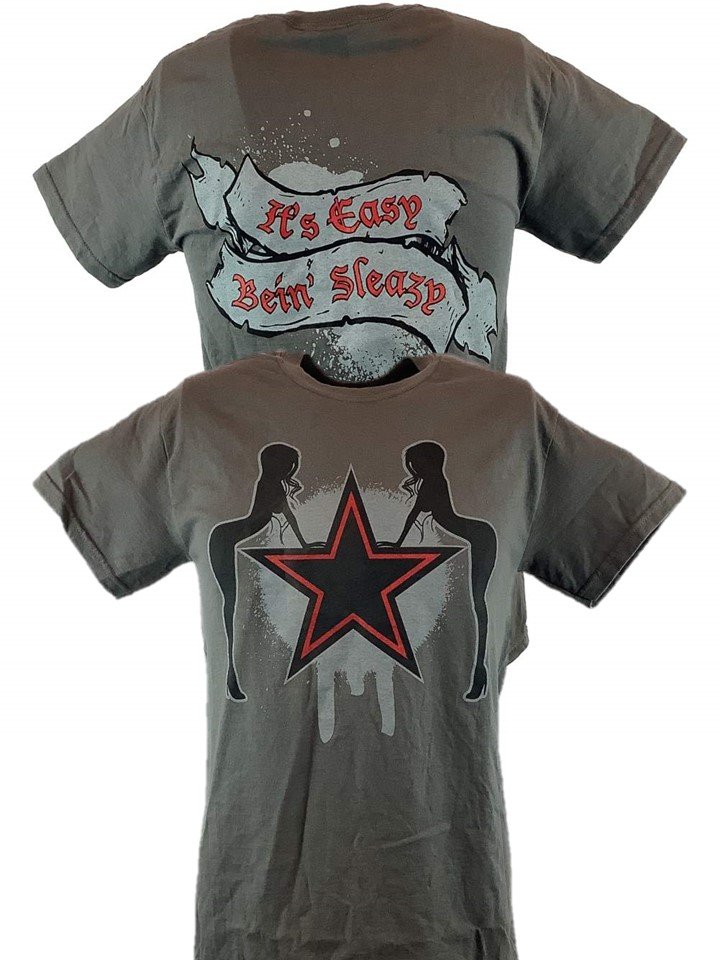 Load image into Gallery viewer, Edge Rated R Superstar Easy Being Sleazy Grey Mens T-shirt Sports Mem, Cards &amp; Fan Shop &gt; Fan Apparel &amp; Souvenirs &gt; Wrestling by EWS | Extreme Wrestling Shirts
