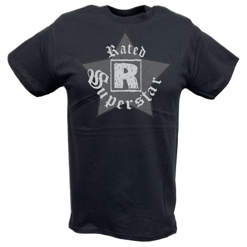 Load image into Gallery viewer, Edge Rated R Superstar Logo Mens Black T-shirt Sports Mem, Cards &amp; Fan Shop &gt; Fan Apparel &amp; Souvenirs &gt; Wrestling by Hybrid Tees | Extreme Wrestling Shirts
