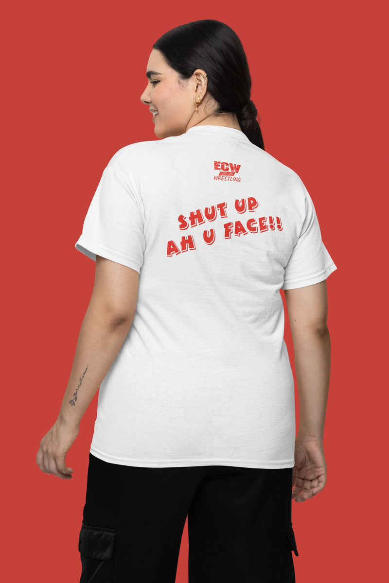 Load image into Gallery viewer, FBI Full Blooded Italian ECW Wrestling White T-shirt by EWS | Extreme Wrestling Shirts
