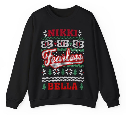 Fearless Nikki Bella Ugly Christmas Sweater Sweatshirt by EWS | Extreme Wrestling Shirts
