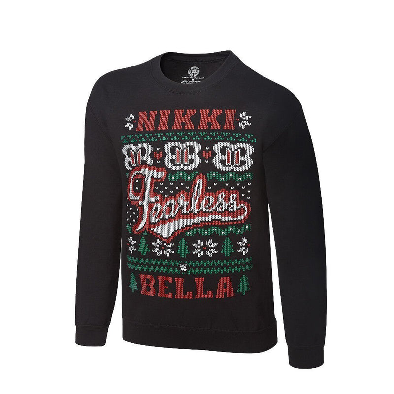 Load image into Gallery viewer, Fearless Nikki Bella Ugly Christmas Sweater Sweatshirt by EWS | Extreme Wrestling Shirts
