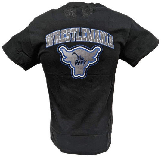 Finally The Rock Has Come Back to Wrestlemania Mens Black T-shirt by WWE | Extreme Wrestling Shirts