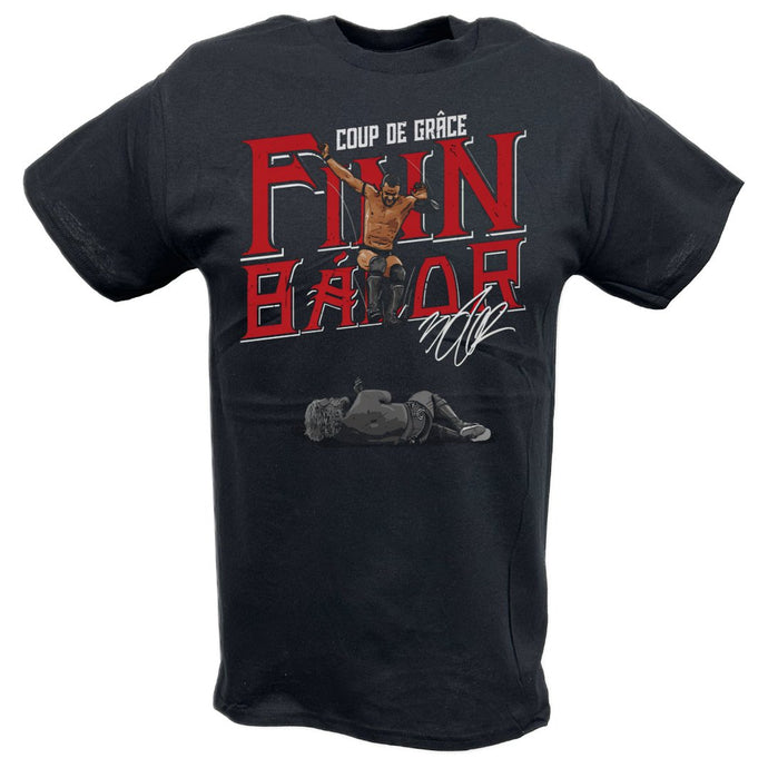 Finn Balor Coup de Grace Black T-shirt by EWS | Extreme Wrestling Shirts