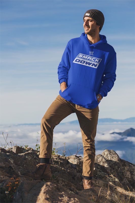 Load image into Gallery viewer, Friday Night Smackdown Blue Pullover Hoody Sweatshirt by EWS | Extreme Wrestling Shirts
