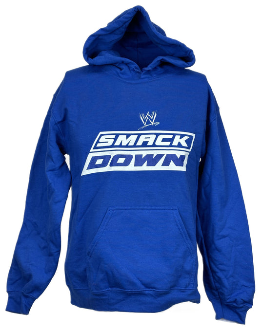 Friday Night Smackdown Blue WWE Pullover Hoody Sweatshirt by EWS | Extreme Wrestling Shirts