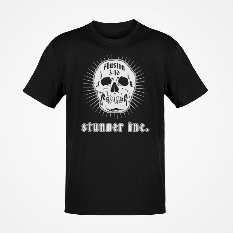 Load image into Gallery viewer, Stone Cold Steve Austin Stunner Inc White Skull T-shirt
