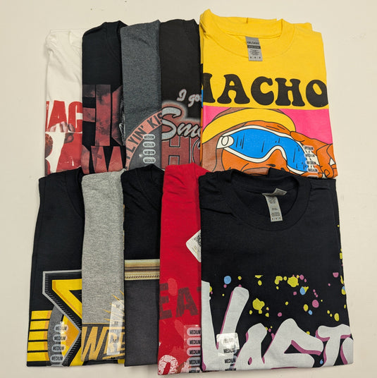 10 Men Size Medium WWE T-shirts | Cena Orton Undertaker The Rock Lot 2