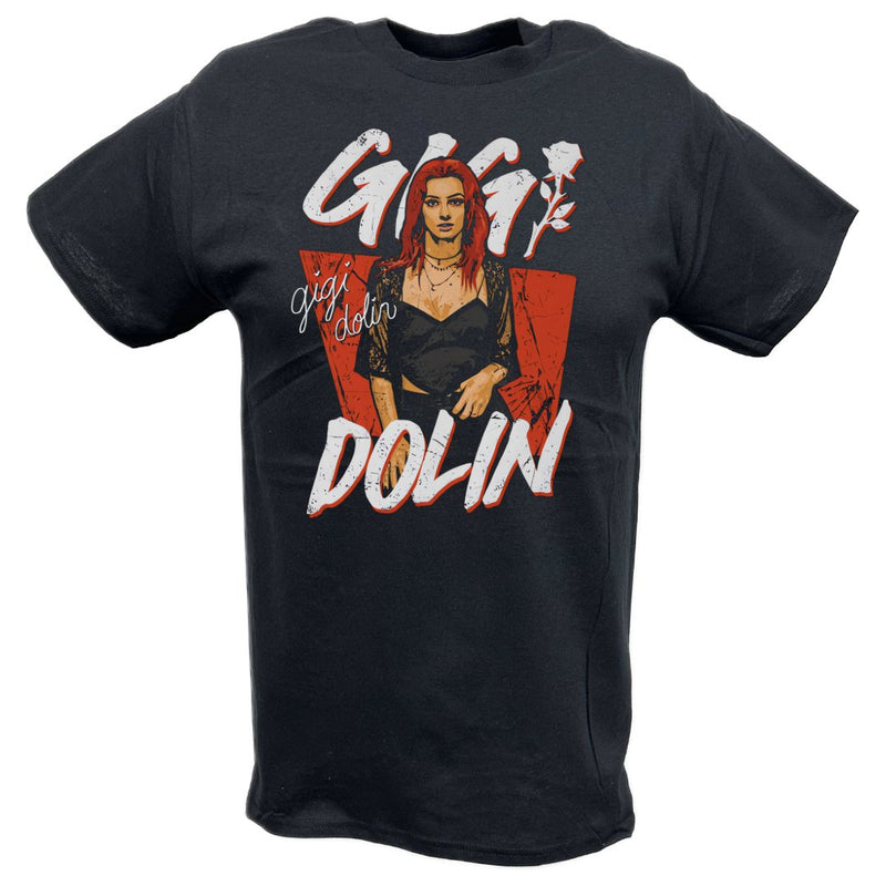 Load image into Gallery viewer, Gigi Dolin Pose Black T-shirt by EWS | Extreme Wrestling Shirts
