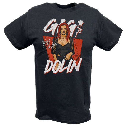 Gigi Dolin Pose Black T-shirt by EWS | Extreme Wrestling Shirts