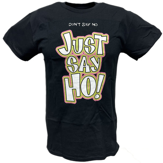 Godfather Just Say Ho Pimpin' Aint Easy Mens Black WWF T-shirt by WWE | Extreme Wrestling Shirts