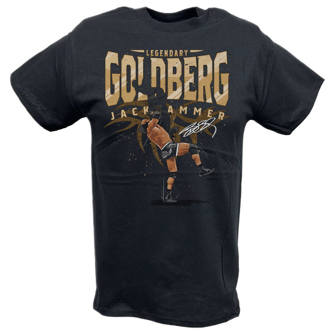 Goldberg Legendary Jackhammer Black T-shirt by EWS | Extreme Wrestling Shirts