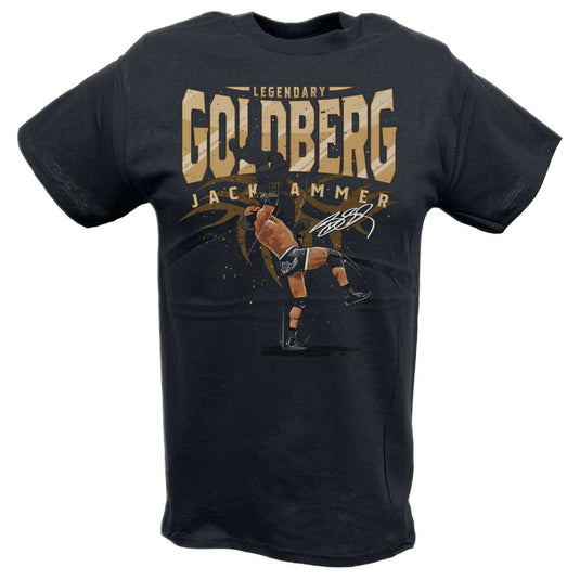 Goldberg Legendary Jackhammer Black T-shirt by EWS | Extreme Wrestling Shirts