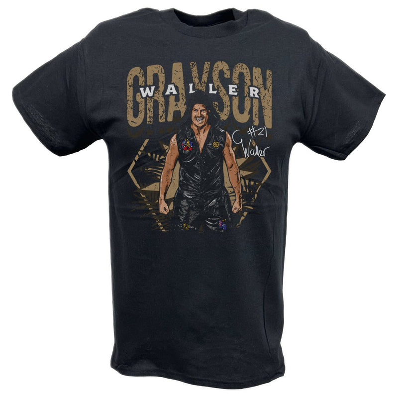 Load image into Gallery viewer, Grayson Waller #21 Walkout Black T-shirt by EWS | Extreme Wrestling Shirts
