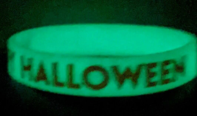 Load image into Gallery viewer, Happy Halloween Trick or Treat Kids Silicone Rubber Sport Wristband Bracelet by EWS | Extreme Wrestling Shirts
