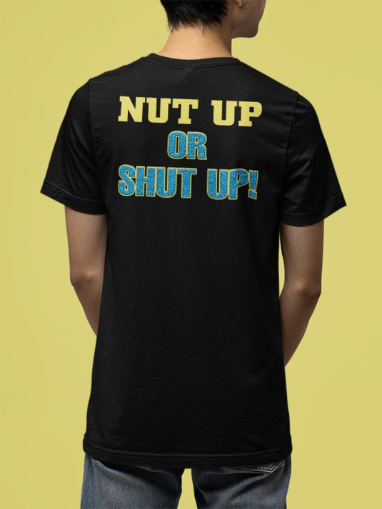 Hardcore Bob Holly Nut Up or Shut Up Black T-shirt by WWE | Extreme Wrestling Shirts