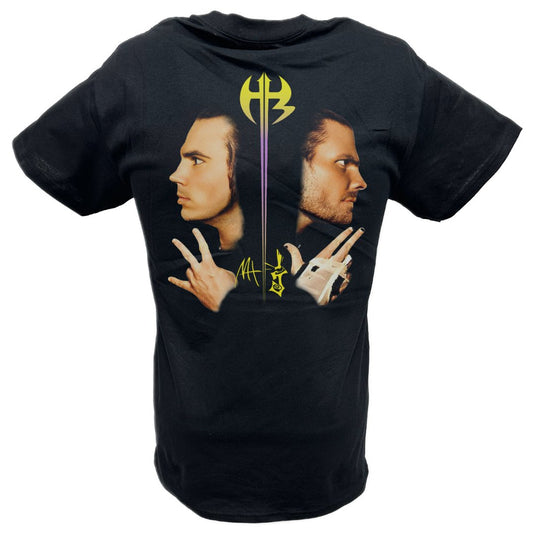 Hardy Boyz Mirror Image Matt Jeff Black T-shirt by EWS | Extreme Wrestling Shirts