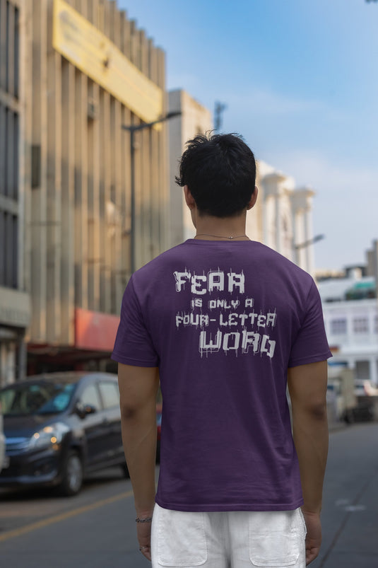 HardyBoyz Fear Four Letter Word Purple Matt Jeff T-shirt by EWS | Extreme Wrestling Shirts