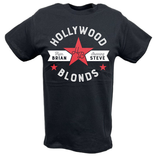 Hollywood Blonds Brian Pillman Steve Austin BlackT-shirt by EWS | Extreme Wrestling Shirts