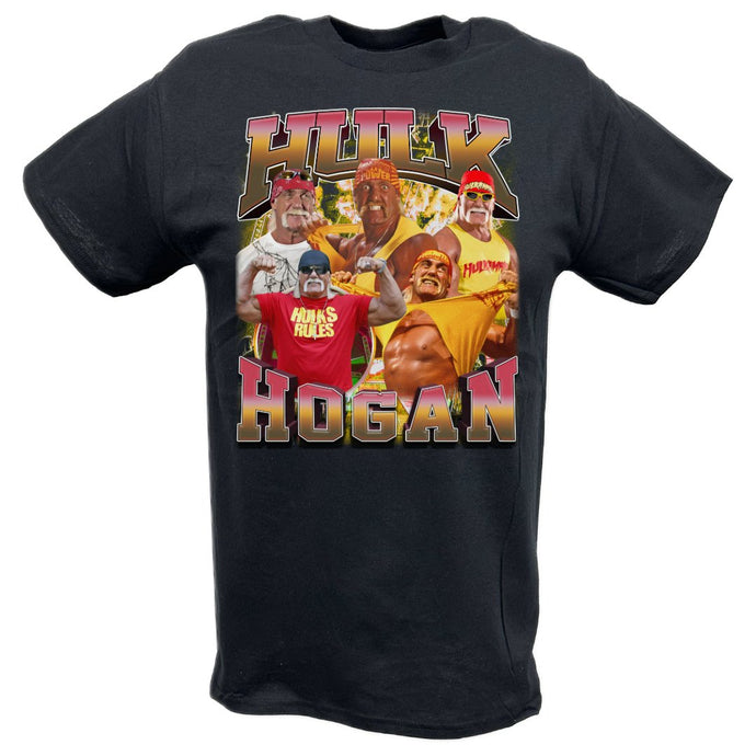 Hulk Hogan Five Pose Wrestling T-shirt by EWS | Extreme Wrestling Shirts