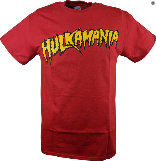 Hulk Hogan Hulkamania Mens Red T-Shirt Sports Mem, Cards & Fan Shop > Fan Apparel & Souvenirs > Wrestling by EWS | Extreme Wrestling Shirts