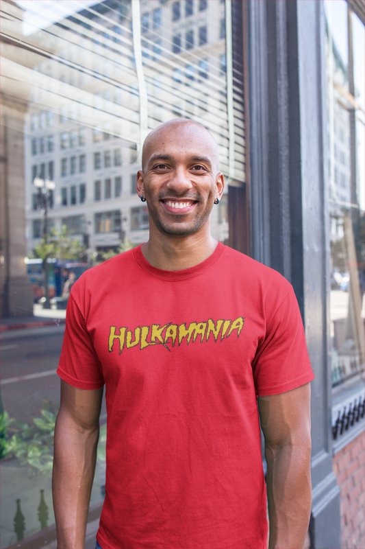 Hulk Hogan Hulkamania Mens Red T-Shirt Sports Mem, Cards & Fan Shop > Fan Apparel & Souvenirs > Wrestling by EWS | Extreme Wrestling Shirts