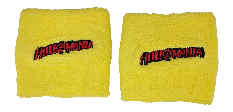 Load image into Gallery viewer, Hulk Hogan HULKAMANIA Red or Yellow Wristbands Set Yellow Sports Mem, Cards &amp; Fan Shop &gt; Fan Apparel &amp; Souvenirs &gt; Wrestling by TNA | Extreme Wrestling Shirts
