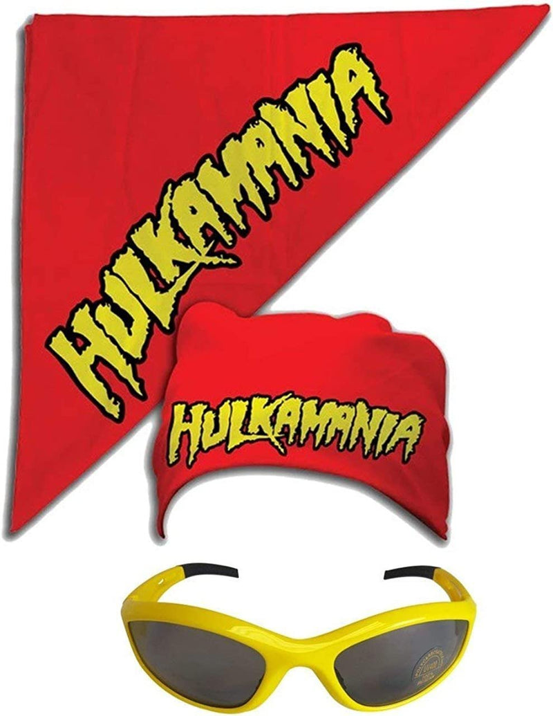 Load image into Gallery viewer, Hulk Hogan Hulkamania Red T-shirt Bandana Boa Glasses Costume Sports Mem, Cards &amp; Fan Shop &gt; Fan Apparel &amp; Souvenirs &gt; Wrestling by EWS | Extreme Wrestling Shirts
