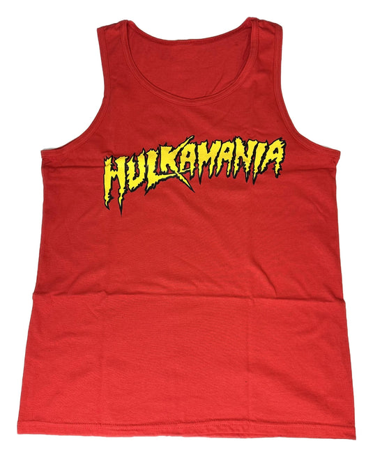 Hulk Hogan Hulkamania Red Tank Top Shirt by EWS | Extreme Wrestling Shirts