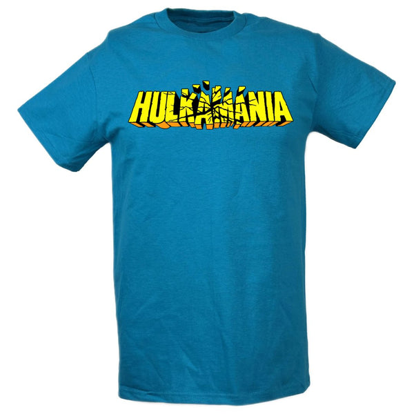 T-shirt Hulk Hogan « Hulkamania » – Col Rond Manches Courtes – Unisexe – Taille Du XXS Au 4XL – Polyester Doux
