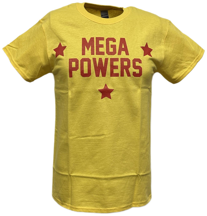 Hulk Hogan Macho Man Randy Savage Mega Powers Yellow T-shirt Sports Mem, Cards & Fan Shop > Fan Apparel & Souvenirs > Wrestling by EWS | Extreme Wrestling Shirts
