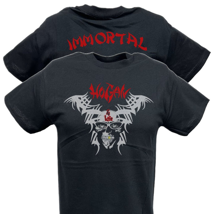 Hulk Hogan nWo Immortal Black T-shirt by EWS | Extreme Wrestling Shirts