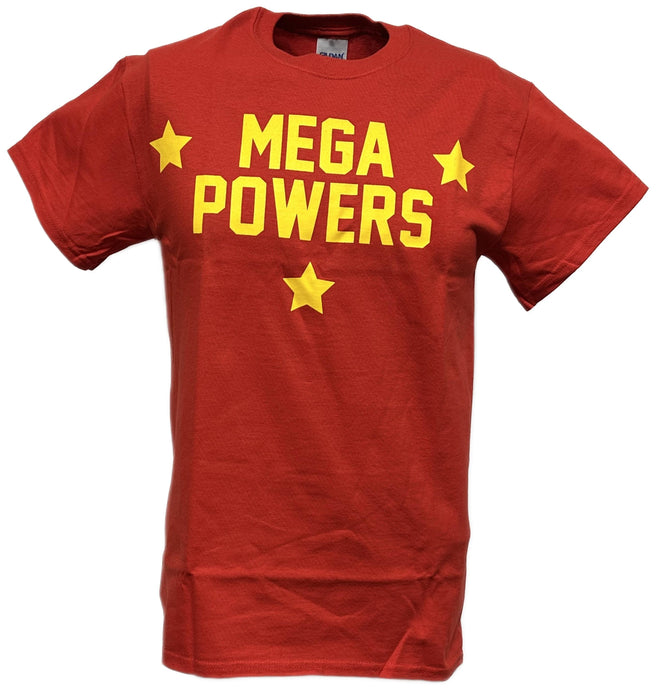 Hulk Hogan Randy Savage Mega Powers Mens Red T-shirt Sports Mem, Cards & Fan Shop > Fan Apparel & Souvenirs > Wrestling by EWS | Extreme Wrestling Shirts