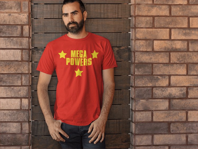 Load image into Gallery viewer, Hulk Hogan Randy Savage Mega Powers Mens Red T-shirt Sports Mem, Cards &amp; Fan Shop &gt; Fan Apparel &amp; Souvenirs &gt; Wrestling by EWS | Extreme Wrestling Shirts
