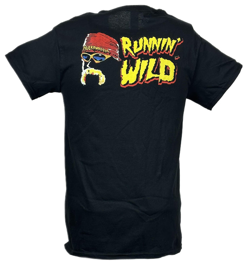 Load image into Gallery viewer, Hulk Hogan Running Wild Hulkamania Mens Black T-shirt Sports Mem, Cards &amp; Fan Shop &gt; Fan Apparel &amp; Souvenirs &gt; Wrestling by Hybrid Tees | Extreme Wrestling Shirts
