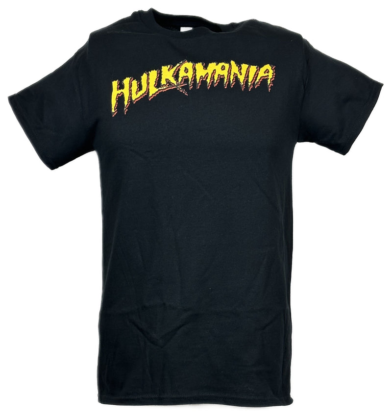 Load image into Gallery viewer, Hulk Hogan Running Wild Hulkamania Mens Black T-shirt Sports Mem, Cards &amp; Fan Shop &gt; Fan Apparel &amp; Souvenirs &gt; Wrestling by Hybrid Tees | Extreme Wrestling Shirts
