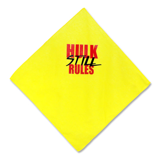 Hulk Hogan Still Rules Yellow Bandana Adult Sized Sports Mem, Cards & Fan Shop > Fan Apparel & Souvenirs > Wrestling by Extreme Wrestling Shirts | Extreme Wrestling Shirts