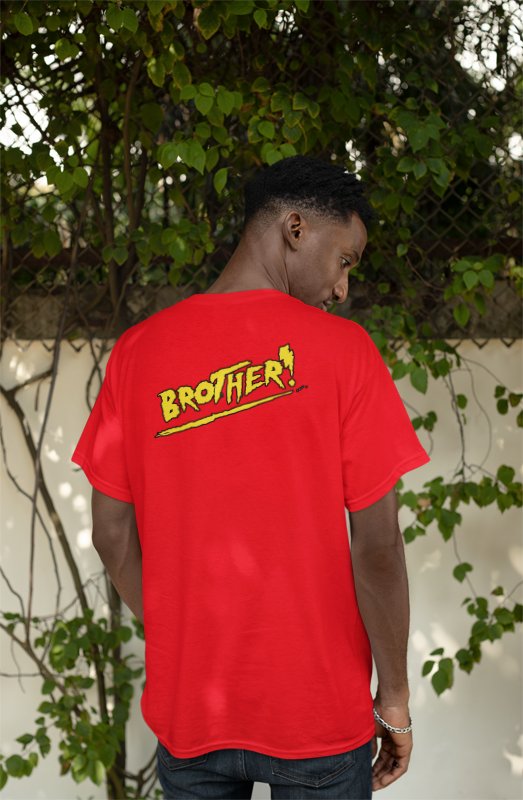 Load image into Gallery viewer, Hulk Hogan Whatcha Gonna Do Brother Red T-shirt by EWS | Extreme Wrestling Shirts
