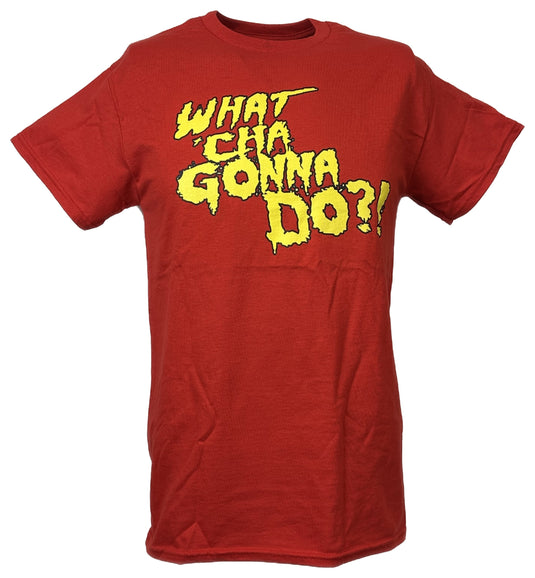 Hulk Hogan Whatcha Gonna Do Brother Red T-shirt by EWS | Extreme Wrestling Shirts