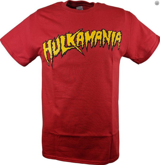 Hulk Hogan WWE Hulkamania Mens Red T-Shirt S Sports Mem, Cards & Fan Shop > Fan Apparel & Souvenirs > Wrestling by Hulk Hogan | Extreme Wrestling Shirts