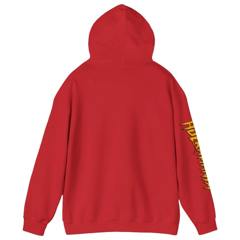 Load image into Gallery viewer, Hulkamania Hulk Hogan Red Hoody Headshot Sweatshirt by EWS | Extreme Wrestling Shirts
