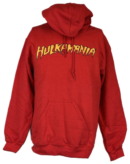 Hulkamania Hulk Hogan Red Hoody Sweatshirt by WWE | Extreme Wrestling Shirts