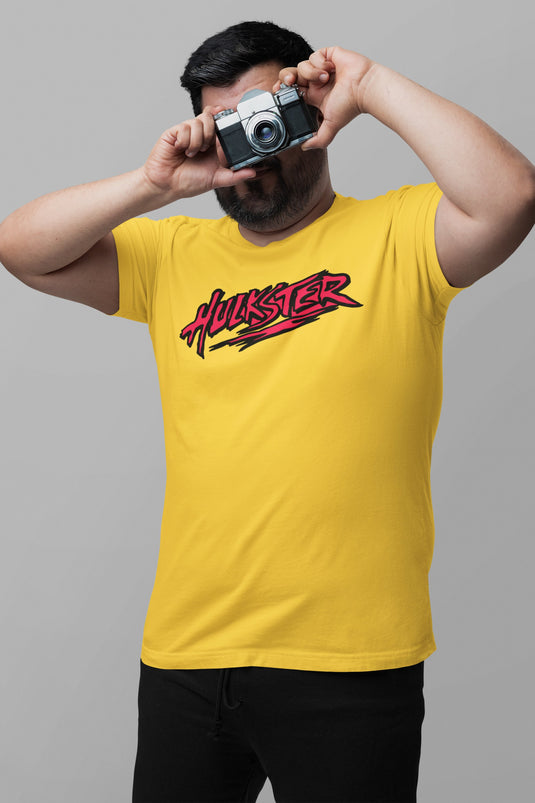 Hulkster Hulk Hogan Yellow Gold Mens T-shirt Sports Mem, Cards & Fan Shop > Fan Apparel & Souvenirs > Wrestling by EWS | Extreme Wrestling Shirts