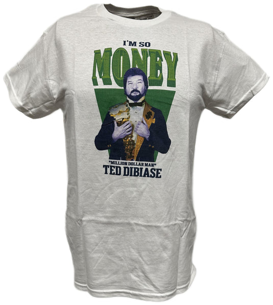 I'm So Money Million Dollar Man Ted Dibiase WWE Legends Mens White T-shirt Sports Mem, Cards & Fan Shop > Fan Apparel & Souvenirs > Wrestling by WWE | Extreme Wrestling Shirts